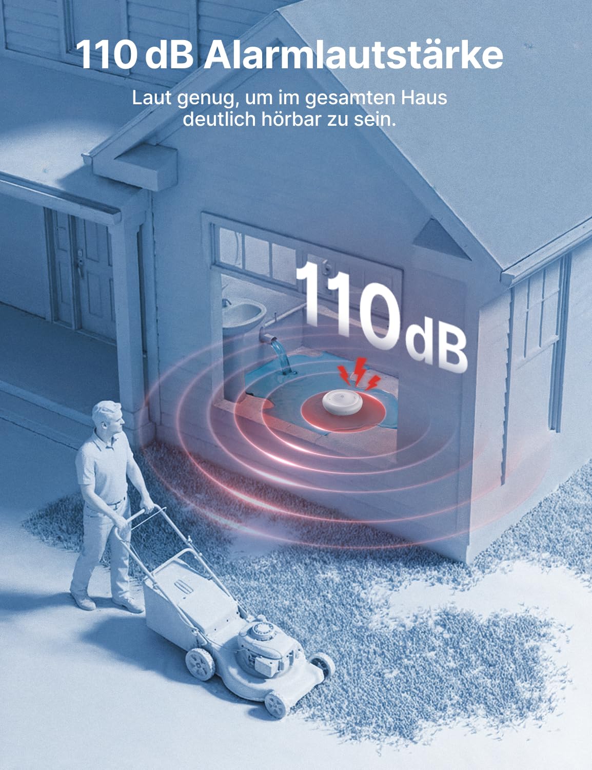 X-Sense 2-in-1 WLAN-Wassermelder mit Frostwarnung, Tieftemperatur-Melder, Smarter Sensor mit App-Benachrichtigungen, für Küche, Bad und Keller, kompatibel mit der X-SENSE Home Security App, SWS0B 6