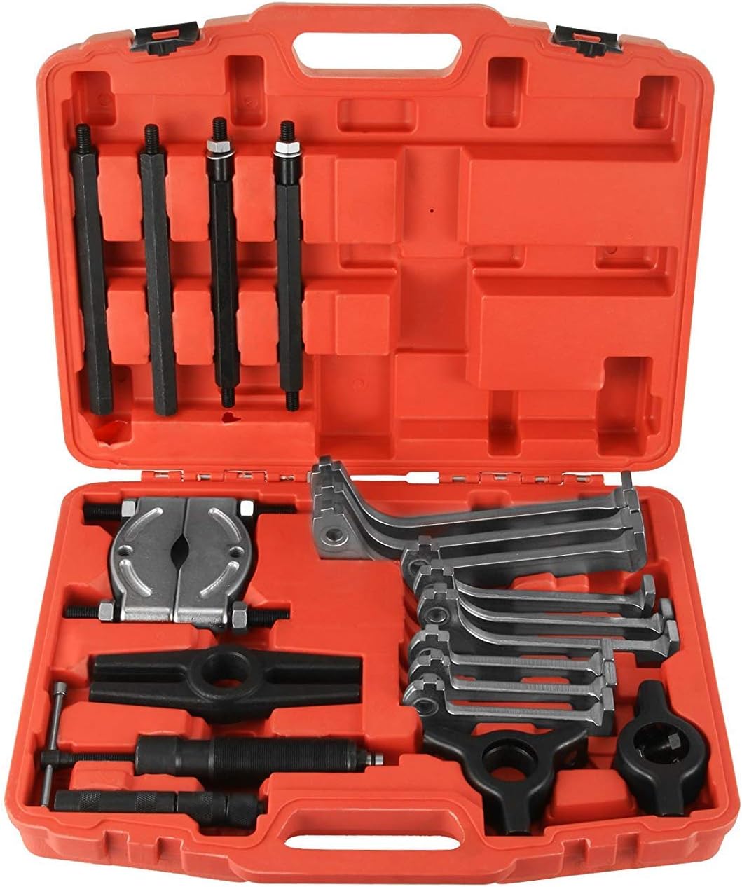 Summile Model ST1189 Bearing Puller Set 10 Ton Hydraulic Puller Set Separator Hub Gear Multi Function Bearing Puller Kit 25pcs Set (25pcs)