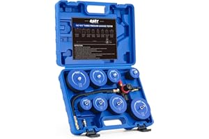 Orion Motor Tech Turbo System Leakage Tester Kit, 10pc Turbo Boost Leak Tester Set with 4 Pairs of Stepped Adapters 1-3/8" to