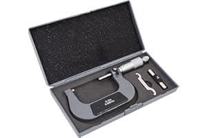 TINVHY 2-3 in Precision Outside Micrometer W/Box, Accuracy 0.0001 in, Professional Grade Precision Machinist Tool