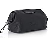 Alpine Swiss Lauter Toiletry Bag Genuine Leather Shaving Kit Dopp Kit Travel Case