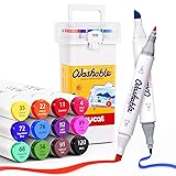 JoyCat Water Based 12 Colors Dual Tip Markers for
