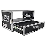 Sound Town 4U Rack Case with 2U Rack Drawer for