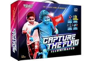 SQUAD HERO Capture The Flag Game Illuminated - Outdoor Activity for Teen Boys and Girls Parties- Fun Sports Gift Idea for Kids & Adults of All Ages - Cool for Teens or Family Night Birthday Party - Light-Up