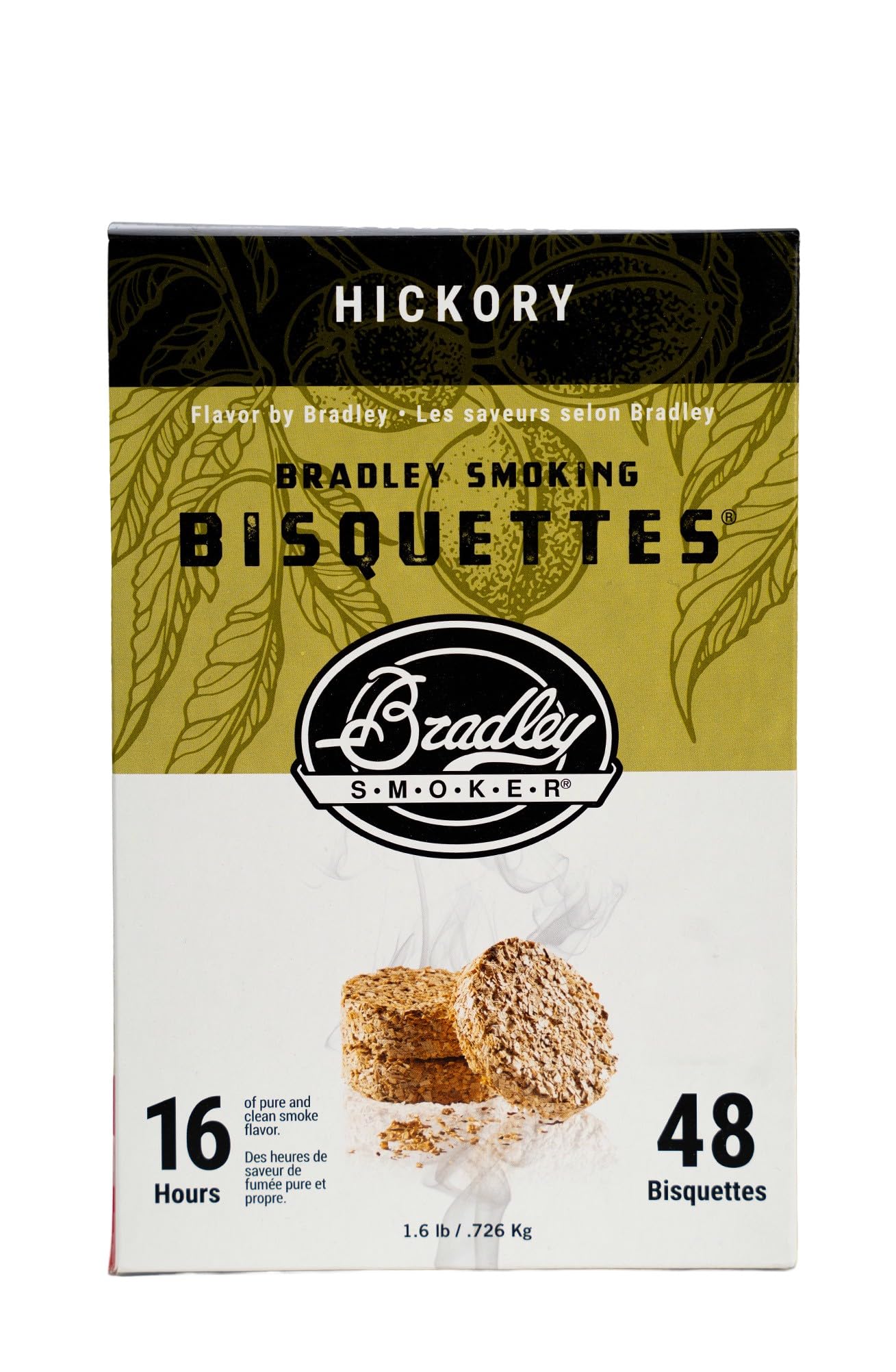Bradley Smoker 220443-SSI Hickory Bisquettes (pack Of 48), Multi-Coloured