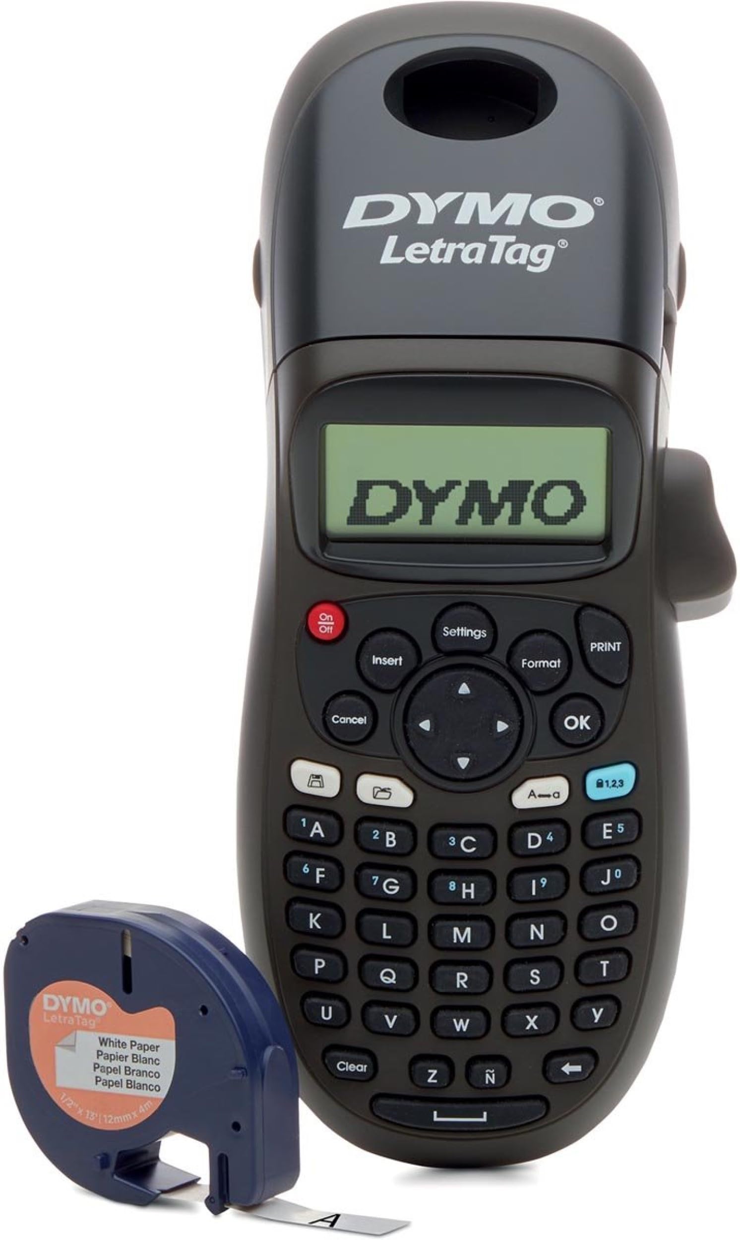 Dymo Letratag LT-100H Handheld Label Maker Label Printer Black 2174575