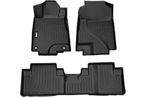 VIWIK Floor Mats Compatible for Honda CR-V LX EX SE 2012 2013 2014 2015 2016, Car Mats All Weather Custom Floor Liners Full Set Include 1st and 2nd Row Front & Rear, Automotive Floor Mats TPE Black