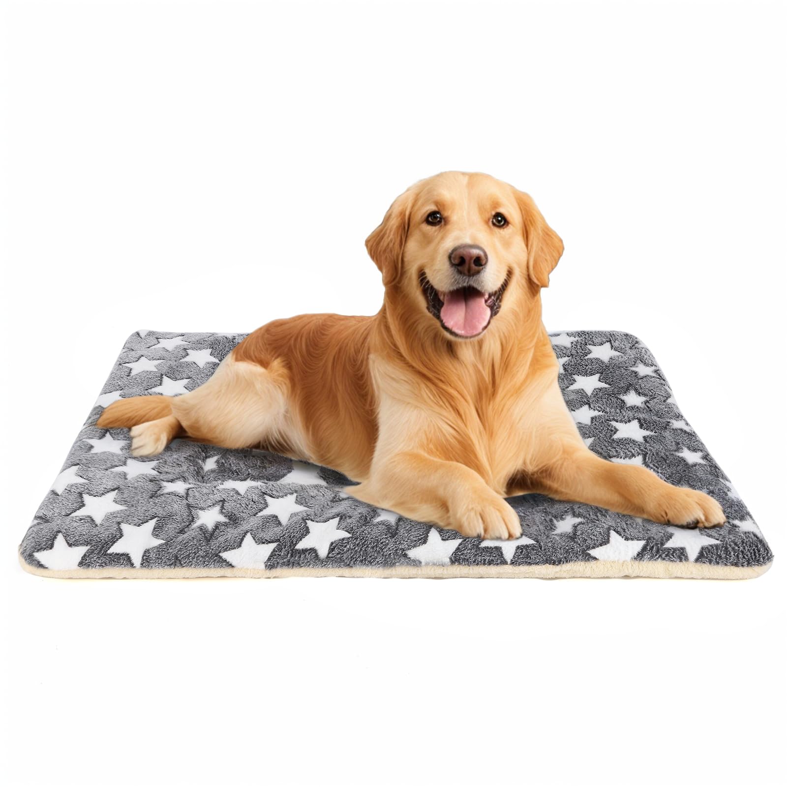 TMbsfatn Dog bed Dog matDog Pet mat Box mat Machine washable grey（84x57x3.5CM）
