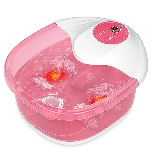 Misiki Foot Spa Foot Bath Massager with Heat, Bubbles Vibration and  Temperature Control, Feet Soaking Tub 4 Massage Rollers for Acupressure  Shiatsu Massage to Relieve Feet Muscle Pain in Dubai