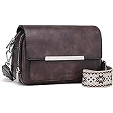 Roulens Crossbody Bags for Women Small Crossbody Wallet Purses with Card Slots Leather Shoulder Handbags Travel/Daily Use