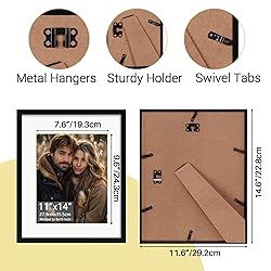 Rempry 11x14 Picture Frame, Display Pictures 8x10