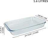 Maison & White Set of 3 Glass Oven Dishes Rectangular Borosilicate view 9
