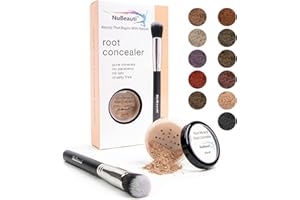 Hair Root Touch Up Powder – Root Cover Up Hair Powder – 11 True-to-Nature Root Concealer Shades – Zero Fragrance, Talc or Parabens – Hair Cover Hairline Powder by NuBeauti (With Brush, Blonde)