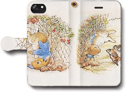 Amazon Iphone12mini ピーターラビット ネットに絡まるピーターラビット スマホケース 手帳型 全機種対応 ケース おしゃれ 絵画 名画 個性的 Aquos Sense3 Xperia Ace 携帯ケース 人気 ケース カバー 通販
