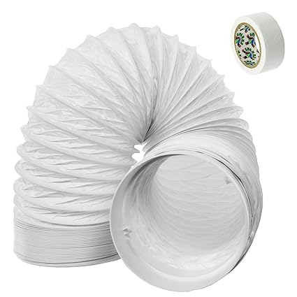 3m, 5 Heating & Cooling SPARES2GO Hose Pipe PVC Duct Extension Kit for Delonghi Air Conditioner Tubes
