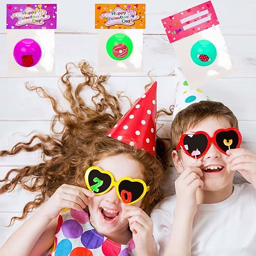 BEIGUO Valentines Day Gifts for Kids,28 Pack Valentine Fidget Spinner Toys  with Valentines Day Cards for Kids