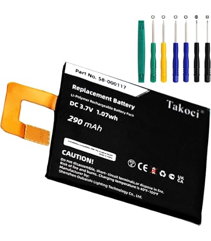 TAWUZUOR 58/000/117 Battery Compatible With K-Oasis2 K-Oasis1