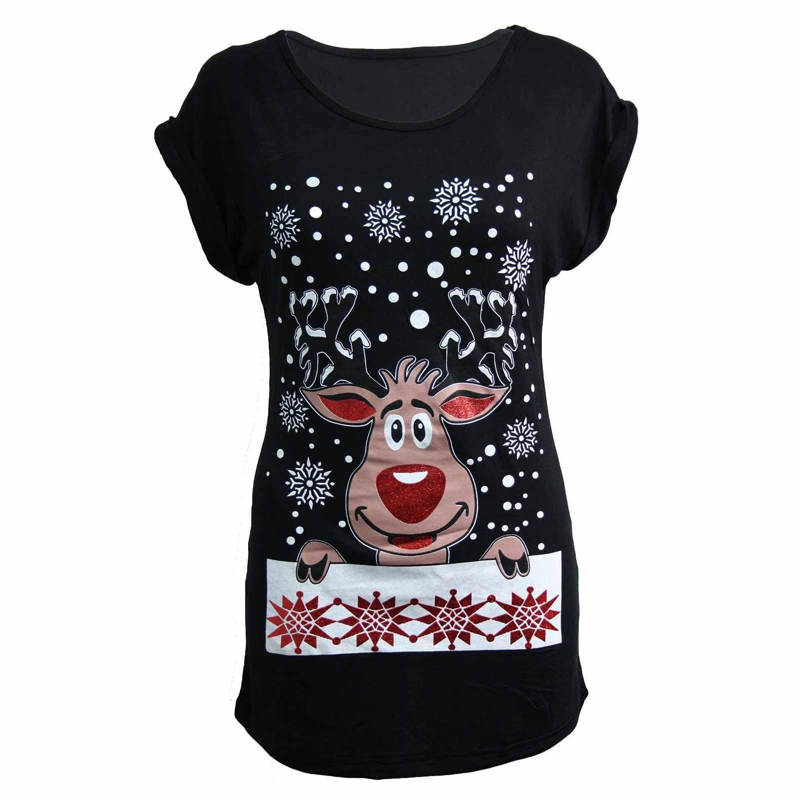 Shirts Festive Novelty Xmas Tops 