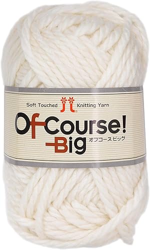 Amazon ハマナカ オフコース ビッグ 毛糸 超極太 Col 101 ホワイト 系 50g 約44m 0098 毛糸 編み糸 通販