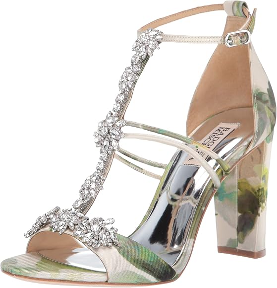 badgley mischka t strap heel