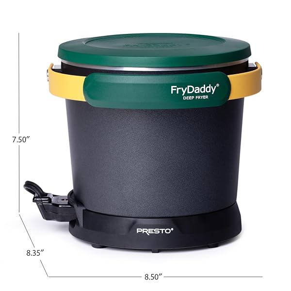 PRESTO 05427 FRYDADDY ELECTRIC DEEP FRYER, GREEN/GOLD