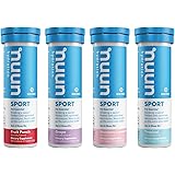 Nuun Sport: Electrolyte Drink Tablets, Juice Box Mixed Box, 4 Tubes (40 Servings), 10 Count (Pack of 4)