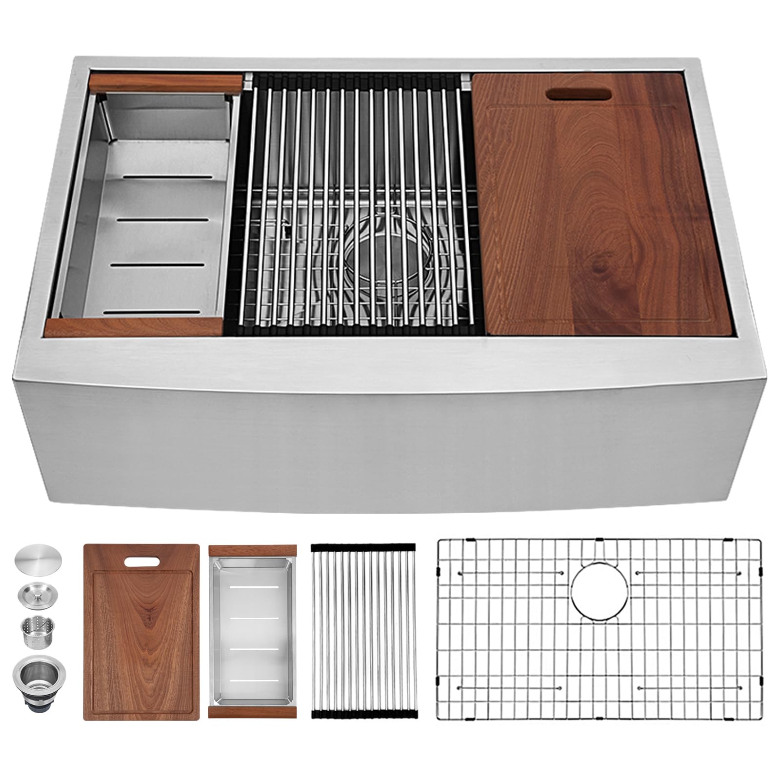 Sarlai 30 Farmhouse Kitchen Sink Stainless