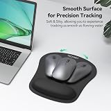 TECKNET Keyboard Wrist Rest and Mouse Mat Set Ergonomic Foldable Memory Foam view 6