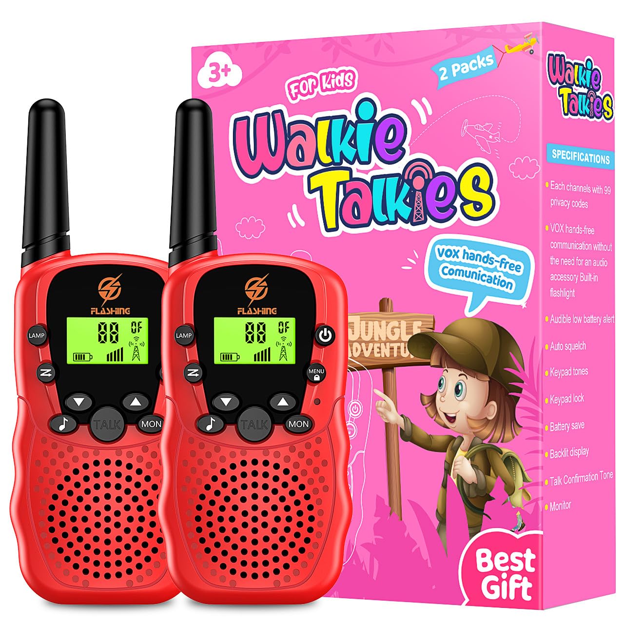 Zee Walkie Talkie for Kids - 3-11 Year Old Boys & Girls Outdoor Toys - Spy Toys for Boys & Girls - Xmas Gifts