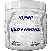 Alpha Supps Pure L-Glutamine Powder - Unflavored Amino Acid, Glutamine Nutritional Supplement for Muscle Recovery, Gut & Immune Support - 60 Servings - 300 Grams