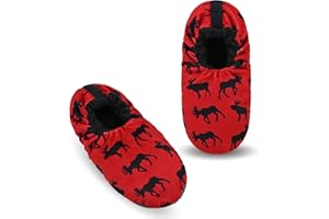 Keyela Mens Slipper Socks With Non Skid Bottoms, Warm Slipper Socks With Grippers For Men, Fuzzy House Slippers