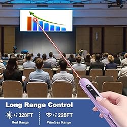 QUI Presentation Clicker for PowerPoint, RF 2.4GHz