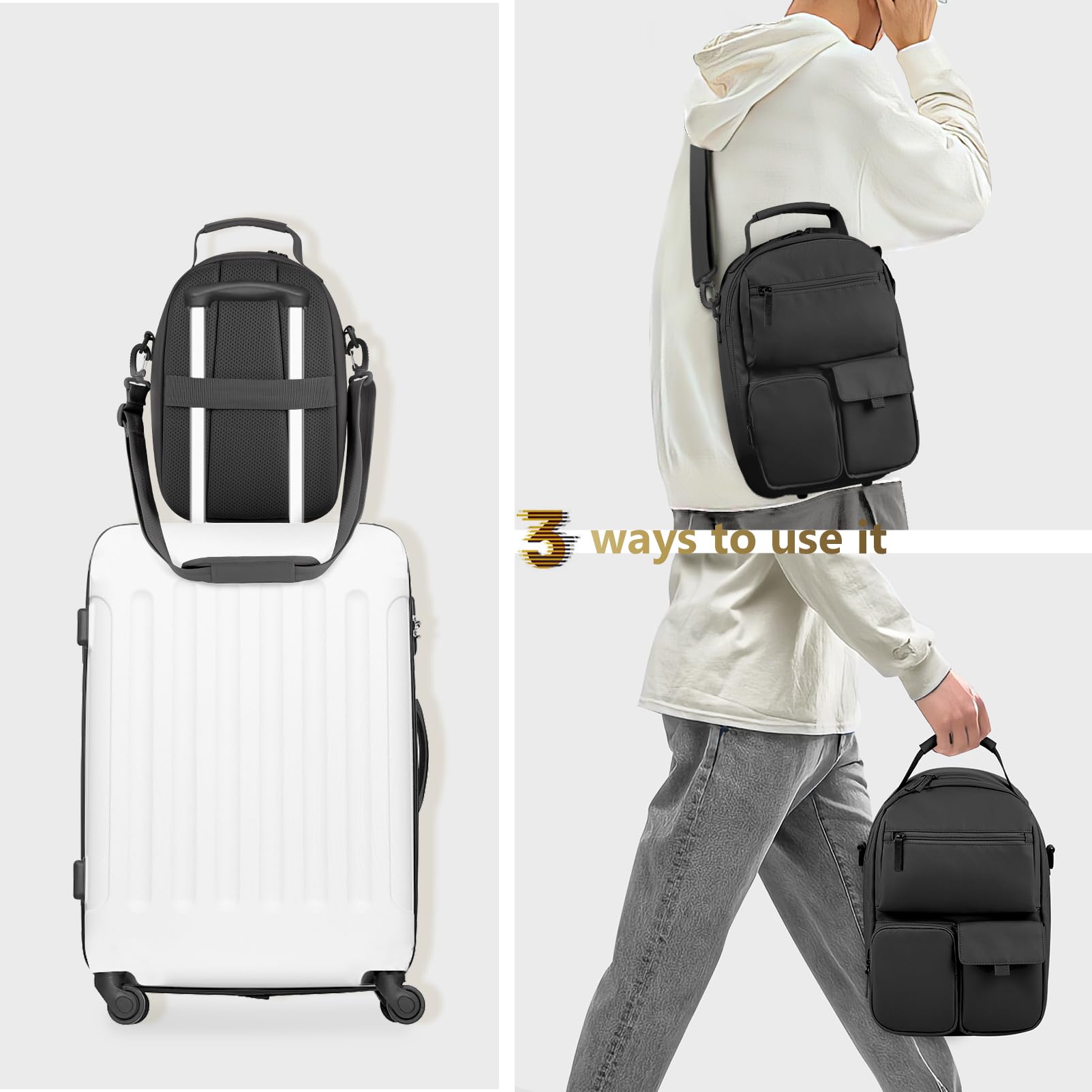 FOREGOER Carrying Case for Meta Quest 3/Quest 3S/Oculus Quest 2, Hard Travel Storage Case Compatible with Oculus Quest 3 Headset, Quest Pro, Touch Controllers Accessories, VR All-in-One Gaming Headset