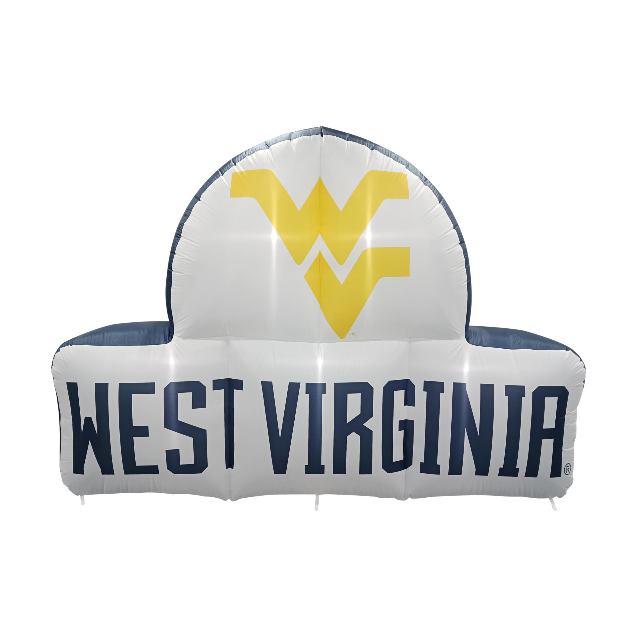 FANMATS NCAA West Virginia Mountaineers Inflatable Mascot – Self Inflating Inflatable Display, Built-In Blower & Tethers, Official Team Logo – Show Your Spirit All Year Round
