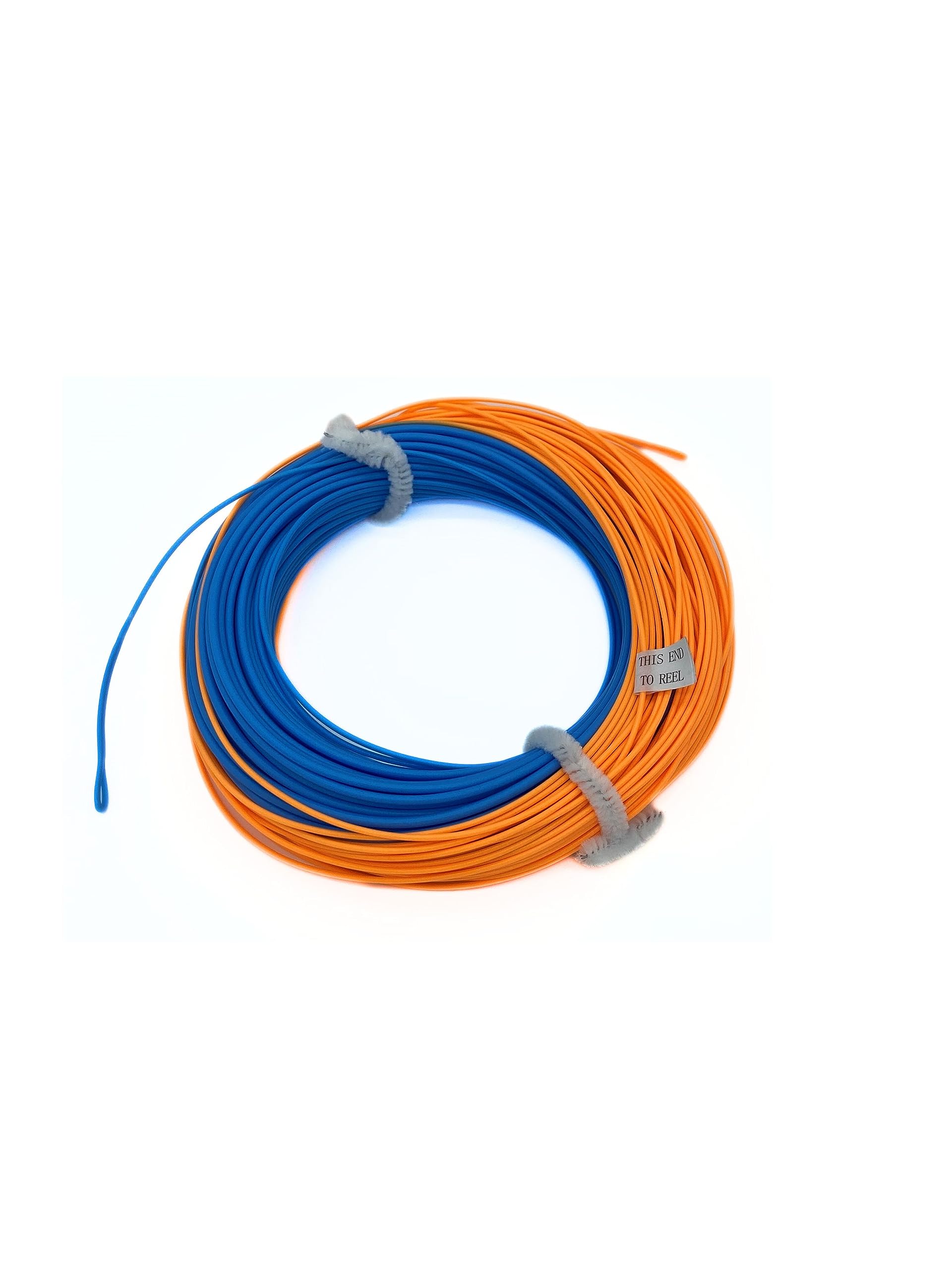 BestCity Fly Fishing Spey Line WF10 120FT Orange/Sky Blue 2 Welded Loops