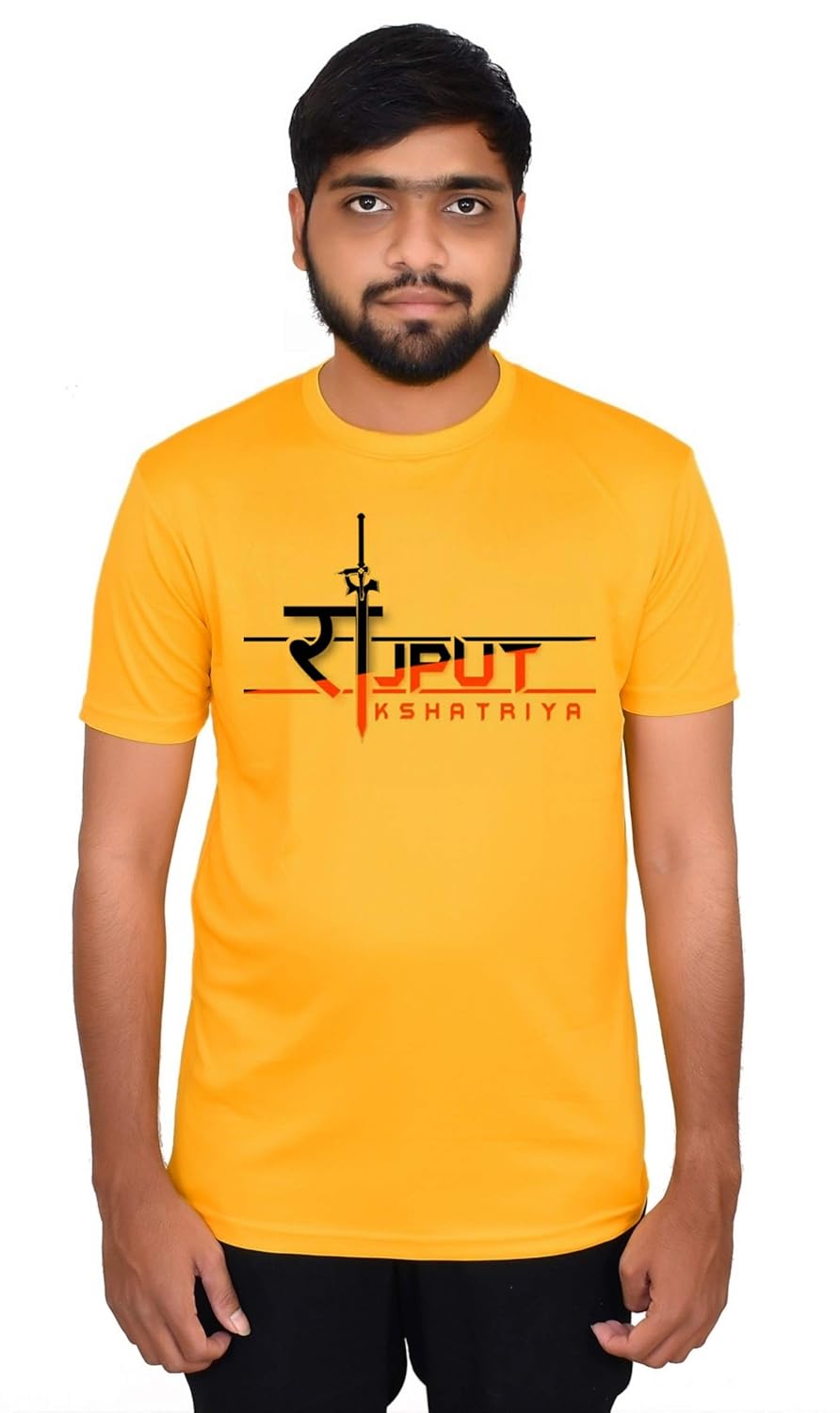 Buy kodari Rajput Kshatriya Printed T-Shirt for Men and Women (Golden Yellow) at Amazon.in