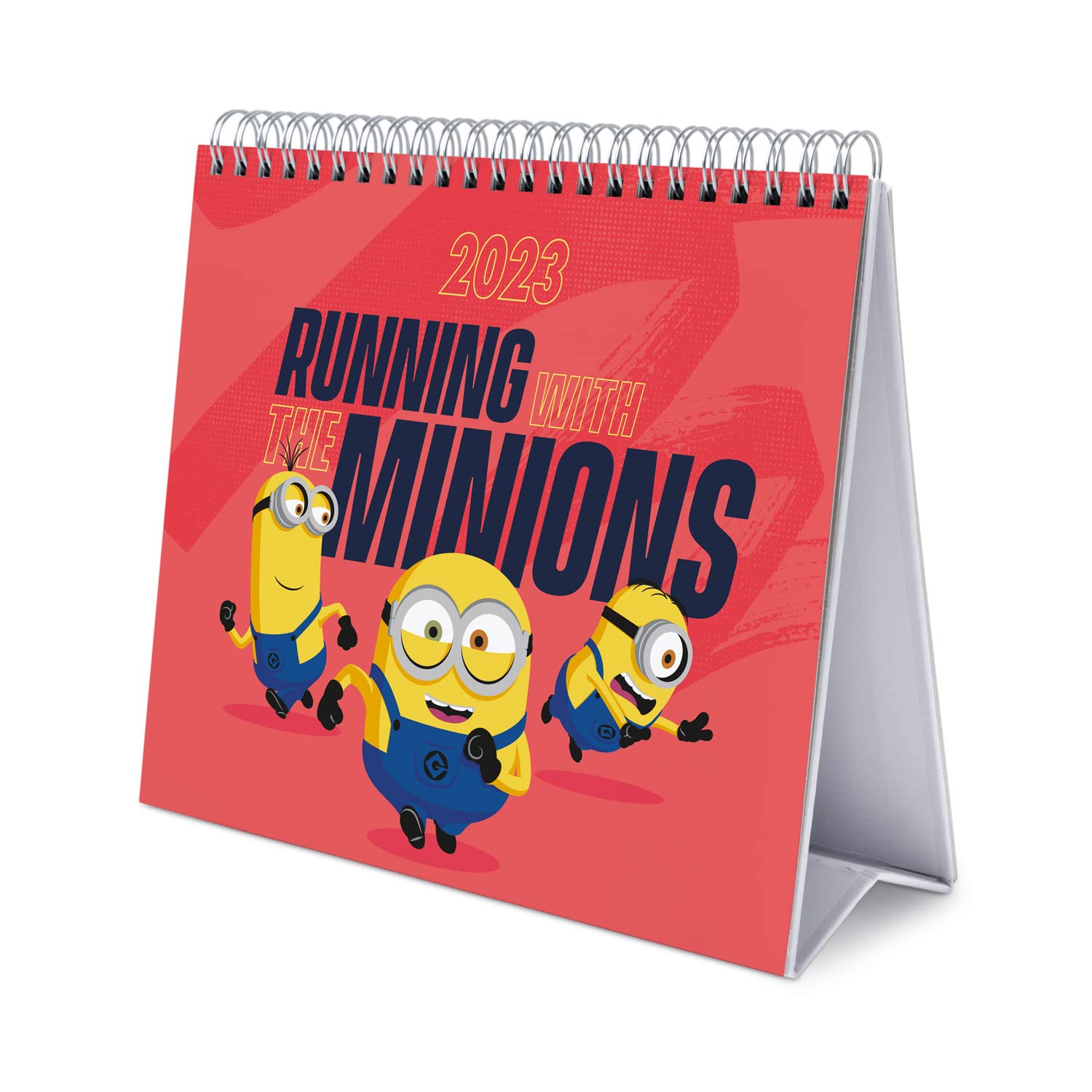 Grupo Erik CS23031 Desktop Calendar 2023, 12 Months Planner, Minions