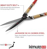 Kimura Samurai Garden Shears Made in Japan 550mm Short Handle Hedge Shears view 2