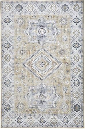 Think Rugs, Topaz G4705 Gold - 120 x 170: Amazon.co.uk 