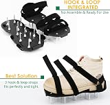 HSLighting Lawn Aerator Shoes Dual Straps Heavy Duty Spiked Sandals Universal view 2