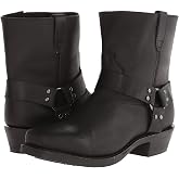 Dingo Mens Saw Buck Embroidered Lizard Print Round Toe Casual Boots Mid Calf