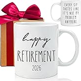 Funny Retirement Gift Mug for Women & Men - 'Not My Problem Anymore' 11oz Coffee Cup - Best 2026 Gifts for Coworkers, Boss, Teacher - Retirement Present for Friends, Sisters, Mom -272