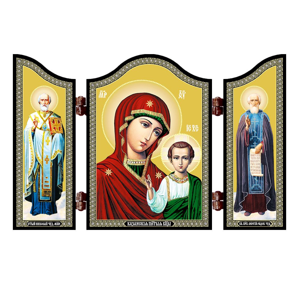 NKlaus 1437 Mother of God of Kazan Christian Icon Kazanskaya Bogorodica