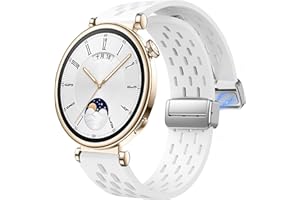 LYSMVIVI Sport Watch Band 18mm 19mm 20mm 22mm Quick Release Silicone Magnetic Sweatproof Breathable Watch Band for Men Women, Soft Silicone Sport Watch Strap