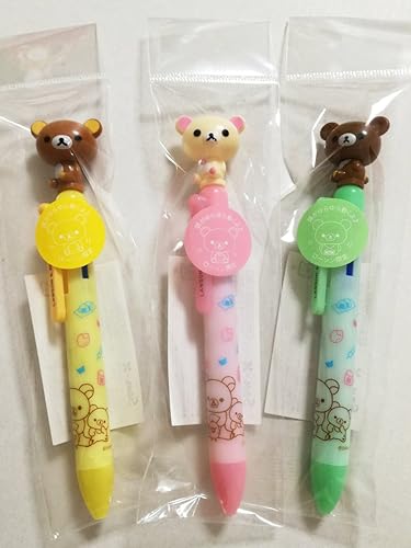 Amazon Co Jp 全３種セット 一部ローソン限定 ローソン リラックマ ゆらゆら３色ボールペン コリラックマ こぐまちゃん ホビー 通販