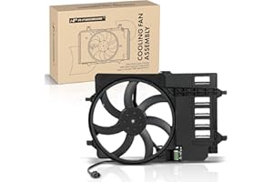 A-Premium Engine Radiator Cooling Fan Assembly Compatible with Select Mini Models - Mini Cooper 2002-2008 - Replace# 17107529