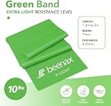 Beenax Resistance Band 2M Green X-Light Extra Light 10Lbs Exercise view 6