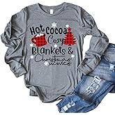 Christmas Movie Shirt for Women Funny Letter Print Christmas Graphic Tee Shirts for Women (Grey 2, XXL)