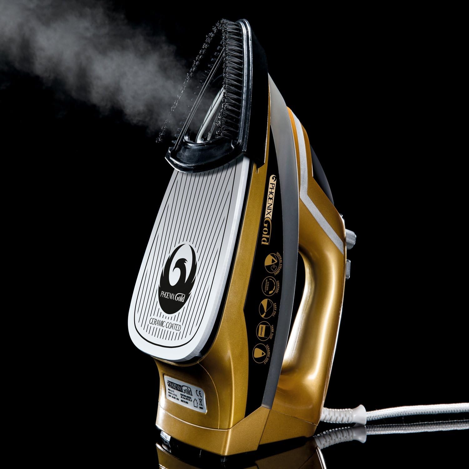 Ferro Da Stiro A Vapore Grundig SI 4850 – Piastra In Ceramica, 240ml, Nero – Nuovo In Scatola - Foto 1