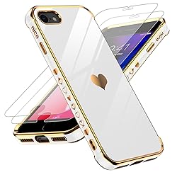 LeYi for iPhone-7 iPhone-8 Case: with Tempered